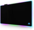 Cacoy 36" x 24" RGB Mouse Pad, XXL Mouse Mat with 9 LED Lighting Effect, Extended Desk Mat for Home Office Computer, Non-Slip Rubber Base, Stitched Edges, Gaming Mouse pad for Keyboard & Laptop, Black