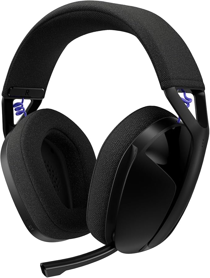 Logitech G321 Lightspeed Wireless Bluetooth Gaming Headset, Dynamic Comfort and fit, 16 kHz Boom mic, 20+ hrs Battery, PC, PS4, PS5, Nintendo Switch, Mobile - Black