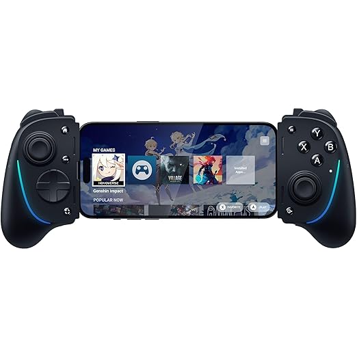 Razer Kishi Ultra Gaming Controller for Android, iPhone 15 & 16 Series, iPad Mini A17 Pro & 6 (USB C): Pro Controls - Ergonomic Grip - Stream PC, Xbox, PS5 Games on Mobile, Phone, Tablet - Chroma RGB