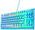 SteelSeries Apex 3 TKL Aqua RGB Gaming Keyboard — Tenkeyless Compact Form Factor — 8-Zone RGB Illumination — Water and Dust Resistant — Whisper-Quiet Gaming Switch