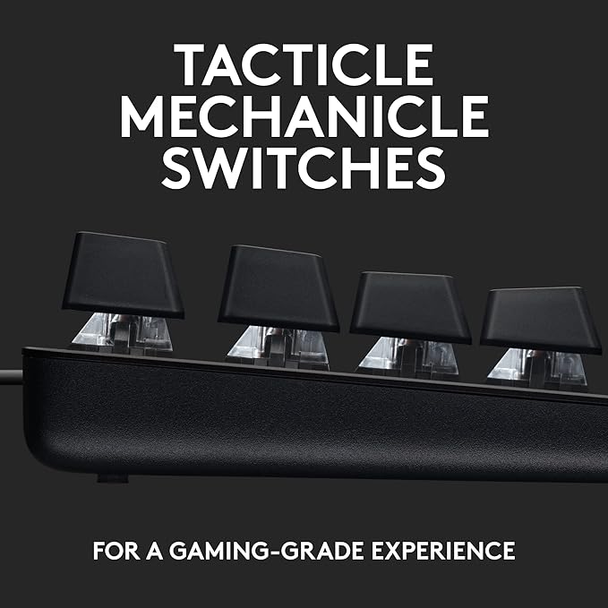 Logitech G413 TKL SE Mechanical Gaming Keyboard + G335 Wired Gaming Headset - Black
