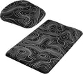 Keyboard Wrist Rest -Ergonomic Mouse Pad- with Carpal Tunnel Massage Bumps and Full Memory Gel Design - Ideal Frequent Computer (Line)
