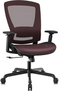 ELABEST Mesh Office Chair,Ergonomic Computer Desk Chair,Sturdy Task Chair- Adjustable Lumbar Support & Armrests,Tilt Function,Comfort Wide Seat,Swivel Home Office Chair (Red)