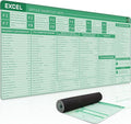 Baziabbo Office Desk Mat, Excel Cheat Sheet Keyboard Mat, Excel Shortcut Desk Pads,Non-Slip Excel Mousepad with Stitched Edges for Computer (Sheet Green)