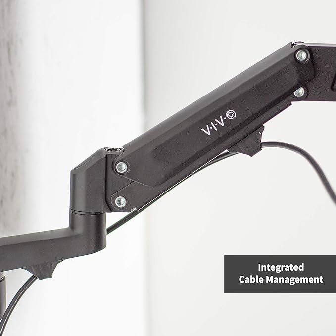 VIVO Premium Aluminum Single TV Wall Mount for 23 to 55 inch Screens, Adjustable Arm, Fits up to VESA 400x400, Black, MOUNT-G400B