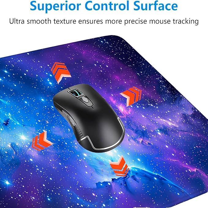 Purple Galaxy Desk Mat Space Nebula Universe XL Mouse Pad Large Mousepad Extended Laptop Keyboard Mat Gaming Desk Pad Mouse Mat 31.5"x11.8" Office Computer Keyboard Laptop Home