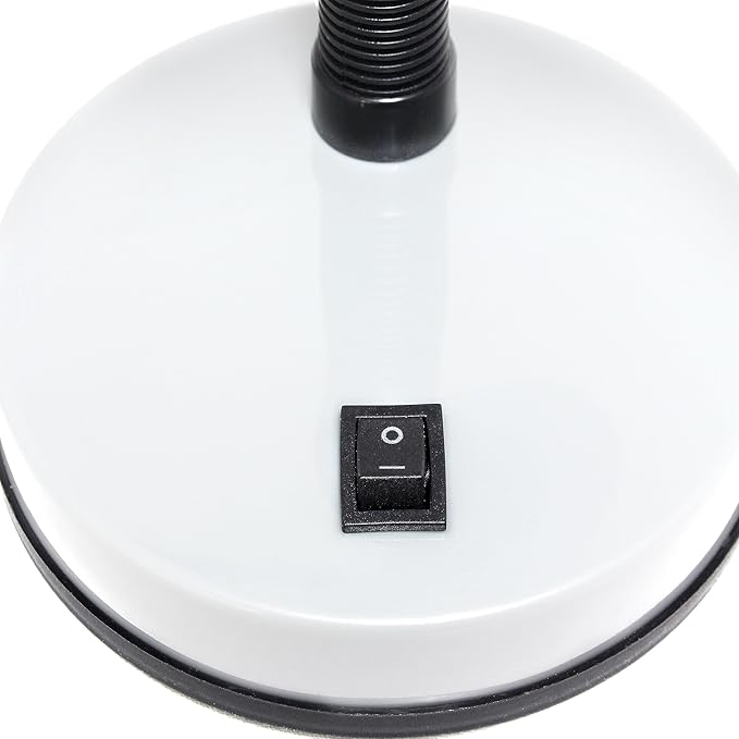 Simple Designs Basic LED Desk Lamp, 14.25", White (LD1003-WHT-LB)