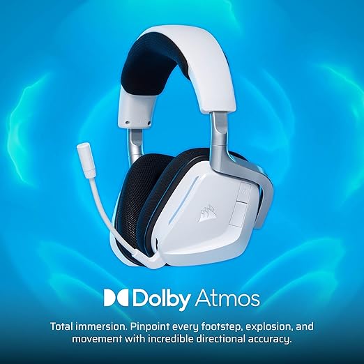 Corsair Void v2 Wireless Gaming Headset with Bluetooth for PC, PS5, PS4, Switch & Mobile – Dolby Atmos, Dual Wireless Multiplatform, Long Battery Life, Fast Charging – Dual Tone