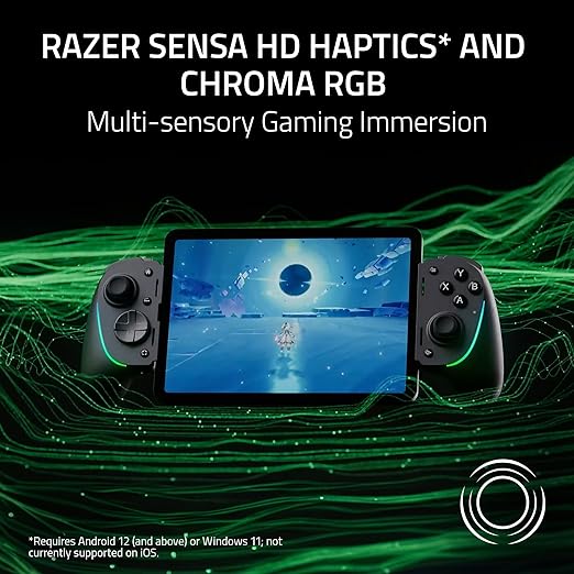 Razer Kishi Ultra Gaming Controller for Android, iPhone 15 & 16 Series, iPad Mini A17 Pro & 6 (USB C): Pro Controls - Ergonomic Grip - Stream PC, Xbox, PS5 Games on Mobile, Phone, Tablet - Chroma RGB