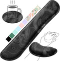 Gimars Enlarge Silky and Superfine Fabric Gel Memory Foam Keyboard Wrist Rest Set, Ergonomic Keyboard Mouse Wrist Support for Typing, Comfort for Office, Gaming, Computer-Map Pattern