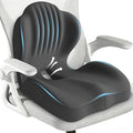 Seat Cushion for Office Chair and Car, L-Shaped Ergonomic Seat Cushions,Memory Foam Orthopedic Cushion with Coccyx Hollow,Lumbar Support & Tailbone Pain Relief for Car, Truck, Home,Gaming Chair,Gray