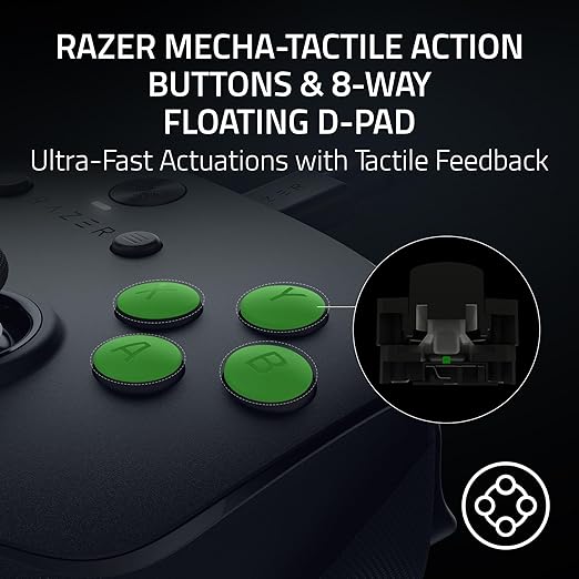 Razer Wolverine V3 Tournament Edition 8K PC Wired Gaming Controller: 8000 Hz Polling Rate - TMR Thumbsticks w/Swappable Caps - Ergonomic Design - 6 Remappable Buttons - Fast Triggers - Black