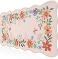 iCasso Desk Mat, Scalloped Desk Matt for Desktop, Cute Desk Pad Mat, XXL Large Mouse Pad, Anti-Slip Big Mousepad with Stitched Edges, Keyboard Pad Mouse Mat for Computer(Light Pink)