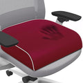 Seat Cushion for Coccyx & Lumbar Support, Office Chair Cushion, Memory Foam Large Chair Cushion with Non-Slip Cover for Soft Ergonomic Support at Office Chair, Car Seat, Airplane, Red/X-Large