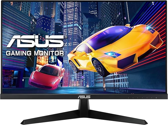 ASUS 24 inch 120Hz Gaming Office Computer Monitor (VY249HGR) - 1080p(Full HD), IPS, 120Hz, 1ms, Adaptive Sync, Eye Care Plus, Blue Light Filter, Flicker Free, SmoothMotion, DisplayWidget, 3yr warranty