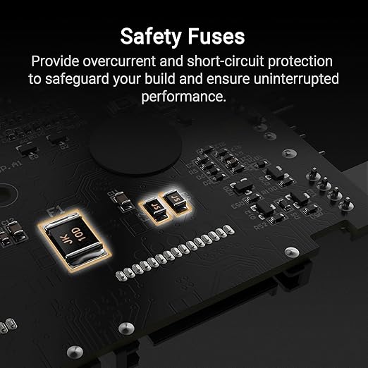 ASUS TUF Gaming ARGB PWM Fan Hub (Connects six case Fans, PWM Fan and RGB Connector, Clear Power and Operation Indicators, Stable Dual SATA Power Support)
