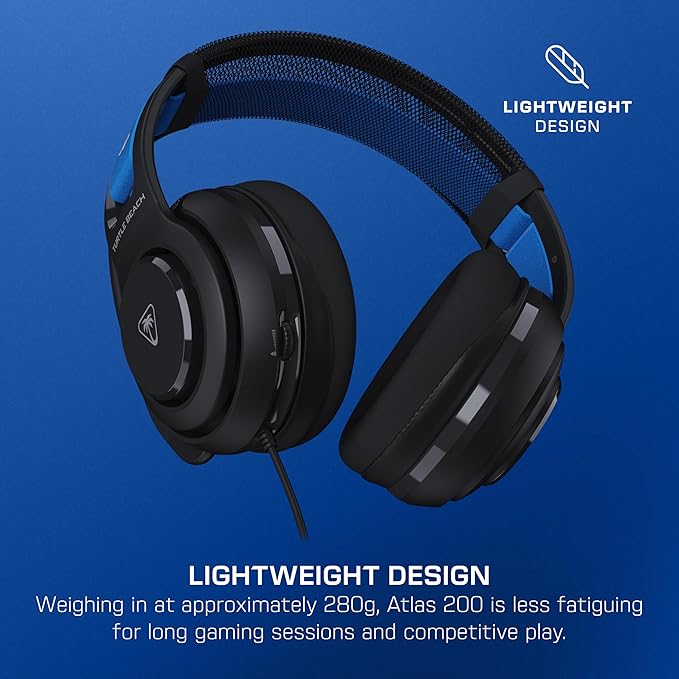 Bundle of Turtle Beach Atlas 200 Wired Gaming Headset Officially Licensed for PS5 & PS4 - Black + Victrix Pro BFG Reloaded Wireless Gaming Controller Officially Licensed for PS5, PS4, PC