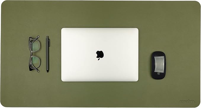 ANECDOTE Vegan Leather Desk Pad - 31.5"x17" Desk Mat for Your Office. This Quality Large Mouse Pad has Chic Elegance, Professional Look & Satisfying Touch - The Perfect Leather Mouse Pad for You!