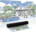 Kawaii Mouse Pad Large Desk Mat Extended Keyboard Mouse Pad Cute Mousepad with Non-Slip Base and Stitched Edge Funny Bear Mouse Mat Desk Pad 31.5 x 11.8 in Mouse Pads for Desk Decor Home Office Gaming