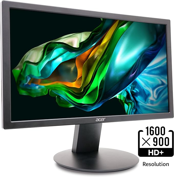 Acer K202Q bi 19.5-inch Professional HD+ (1600 x 900) Monitor, 75Hz Refresh Rate, VESA Mountable, VisionCare Technologies, Low Blue Light & Flickerless Technology (HDMI Port & VGA Port), Black
