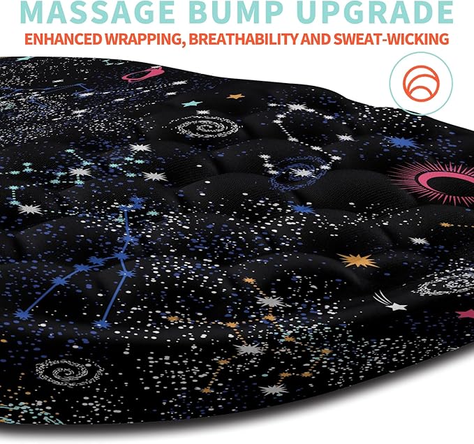 Ergonomic Mouse Pad Wrist Support with Memory Foam Massage Bulge, Carpal Tunnel Mousepad Wrist Rest for Mouse(12x8 inch, Galaxy)