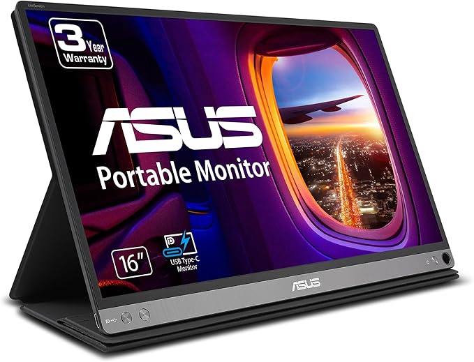 ASUS ZenScreen MB16AC 15.6" Full HD IPS USB Type-C Portable Eye Care Monitor