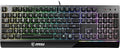 MSI Vigor GK30 RGB Gaming Keyboard, 6-Zone RGB Lighting, Water Repellent & Splash-Proof, Mechanical-Like Plunger Switches