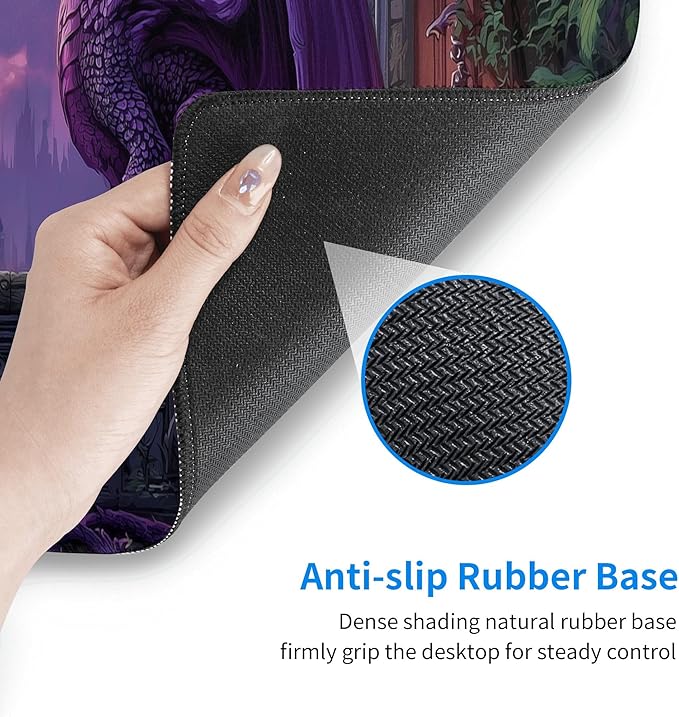 Dragon Mouse Pad Extended Large Gaming Mouse Pad XL Stitched Edges for Gamer Home Office 31.5 X 11.8 Inch