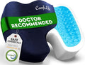 ComfiLife Gel Enhanced Seat Cushion – Office Chair Cushion – Non-Slip Gel & Memory Foam Coccyx Cushion for Tailbone Support - Desk Chair Car Seat Cushion Driving - Sciatica & Back Comfort (Navy)