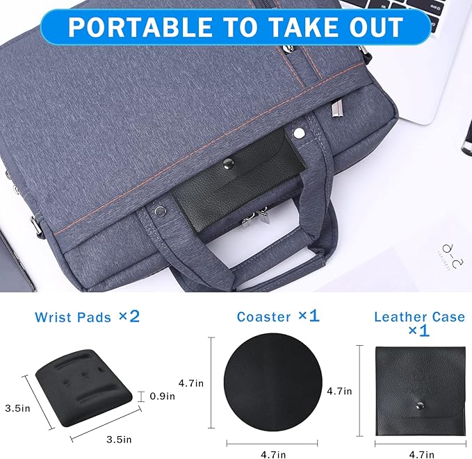 VAGAU Wrist Rests for Laptop, Wrist Support for Keyboard and Mouse, Ergonomic Memory Foam Wrist Pads for Laptop, Office, Computer, Comfortable Typing Support (Black)