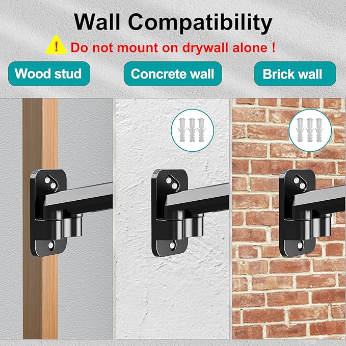 MOUNT PRO Dual Monitor Wall Mount for 13 to 32 Inch Computer Screens, Wall Monitor Arm for 2 Monitors, Each Holds Up to 19.8lbs, Full Motion Wall Monitor Mount with VESA 75x75/100x100
