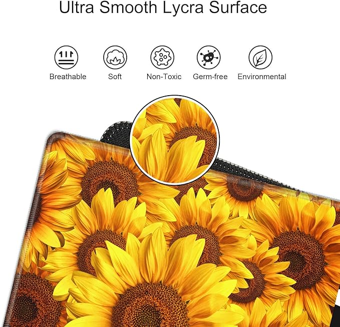 Gaming Mouse Pad 48 x 24 Giant Desk Mat XXXL Mousepad Extra Large Desk Pad Sunflower Full Huge Computer Mat for Protector Desktop Wireless Women