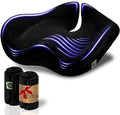 X Large Seat Cushions for Office Chairs, Car & Truck. Gaming Chair Seat Cushion and Sciatica Support Pillow for Back Comfort. Orthopedic Coccyx Cushion for Tailbone Support (Original Black)