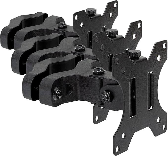 Mount-It! Universal VESA Pole Mount | Full Motion TV Pole Bracket | VESA 75 100 | Fits TVs or Monitors Up to 32 Inches (Pack of 3)
