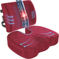 FORTEM Seat Cushion, Office Chair Cushion, Lumbar Support Pillow for Office Chair, Memory Foam Ergonomic Coccyx & Lumbar Support, Car Sitting Pad, Washable Non Slip, XL