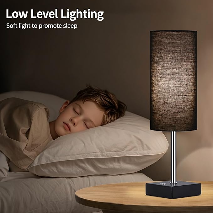 AVV Cordless Table Lamp with Dimmable, Rechargeable 3 Modes Battery Powered Bedside Lamp, Battery Operated Lamps for Night Stand, Touch Lamp for Bedroom, Living Room, Reading Room, 15 Inch Black