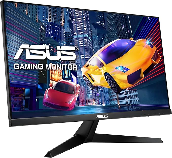 ASUS 24 inch 120Hz Gaming Office Computer Monitor (VY249HGR) - 1080p(Full HD), IPS, 120Hz, 1ms, Adaptive Sync, Eye Care Plus, Blue Light Filter, Flicker Free, SmoothMotion, DisplayWidget, 3yr warranty