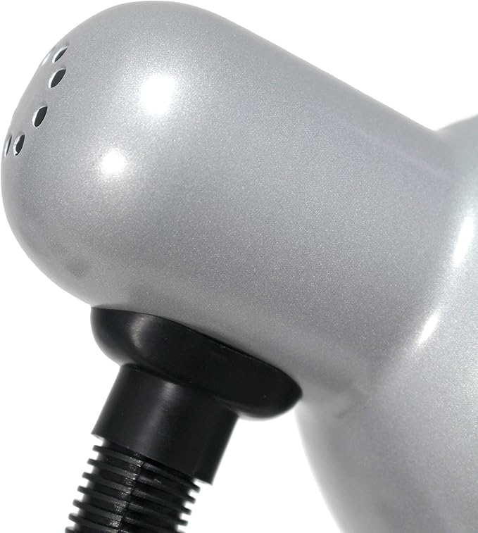 Simple Designs LD1088-SLV 14.25" Sleek and Sturdy Classic Gooseneck Study Desk Lamp, Gray