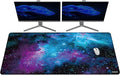 Mydours 59 x 28 inches Gaming Mouse Pad, Extra Large XXL Full Desk Pad, Smooth Fabric & Non-Slip Rubber Mouse Mat, Extended Desk Mat for Gaming, Office and Working (Universe)