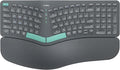 Nulea Wireless Ergonomic Keyboard, Split Keyboard with Cushioned Wrist Rest, USB and Bluetooth Connectivity, USB-C Rechargeable, Compatible with Windows Mac