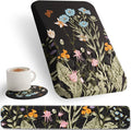 Ospelelf Ergonomic Keyboard Wrist Rest and Large Mousepad with Wrist Rest Support for Computer, Gaming, Flower