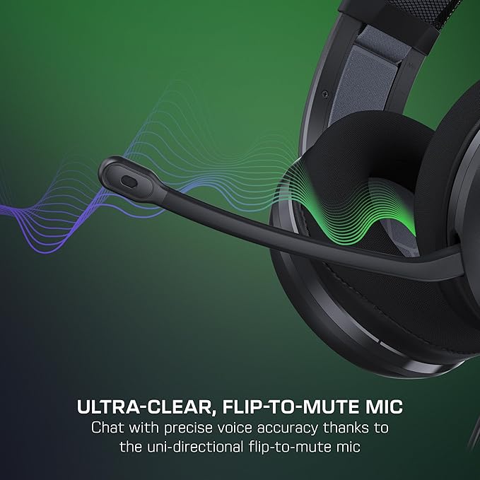Turtle Beach Atlas 200 Wired Multiplatform Gaming Headset for Xbox, PlayStation, PC w/ 3.5mm Wired Connection - 50mm Nanoclear Drivers, Flip-to-Mute Mic, Memory Foam Cushions - Black