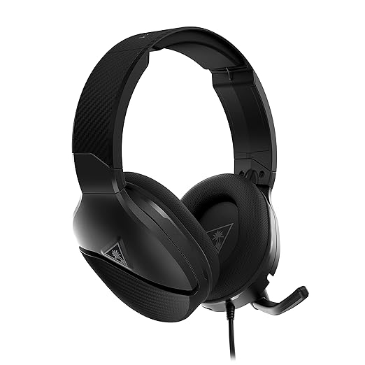 Turtle Beach Recon 200 Gen 2 Powered Gaming Headset - Xbox Series X, Xbox Series S & Xbox One, PS5, PS4, Mobile & PC with 3.5mm - Bass Boost, Memory Foam, Black
