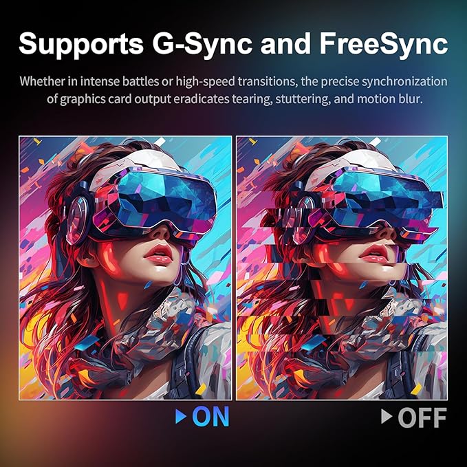 23.8inch 180Hz Gaming Monitor,FHD (1920 x 1080P), 1ms Response Time 100% sRGB Computer Monitor, Fast-IPS Panel, FreeSync & G-Sync, HDMI & DP & USB Ports VESA Compatible, (R23 Blitz)
