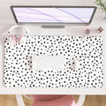 Colorful Star Boho Desk Mat, XXL Mouse Pad Desk Pad Boho Desk Accessories for Women Office Decor, Non-Slip Rubber Base Waterproof Leather Computer Desk Mat, Polka Dot Gaming Mousepad, 31.5" x15.7"