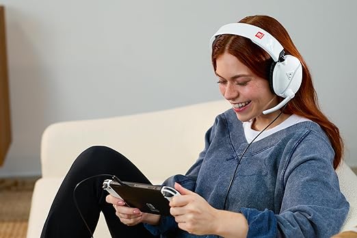 Turtle Beach Recon 70 Wired Gaming Headset - Licensed for Nintendo Switch 2, Nintendo Switch/Lite/OLED, Flip-to-Mute Mic, Adjustable, Lightweight headphones, On-Ear Controls, 40mm Drivers, Black/White