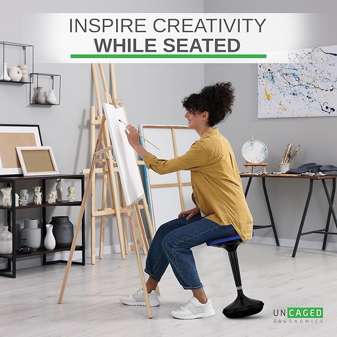 Wobble Stool Standing Desk, Flexible Seating Adjustable Office Ergonomic Seating, Wobble Stools for Alternative Classroom Seating, Active ADHD Chair, Wiggle Chairs