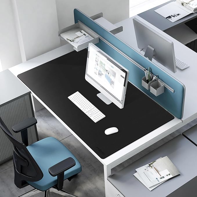 Mydours 48"x28" XXL Desk Mat, Large Desk Pad, PU Leather Desk Pad for Computer Keyboard & Mouse Setup, Full Mat for Office Work, Mega Mouse Pad Surface for Standing Desk Workstation