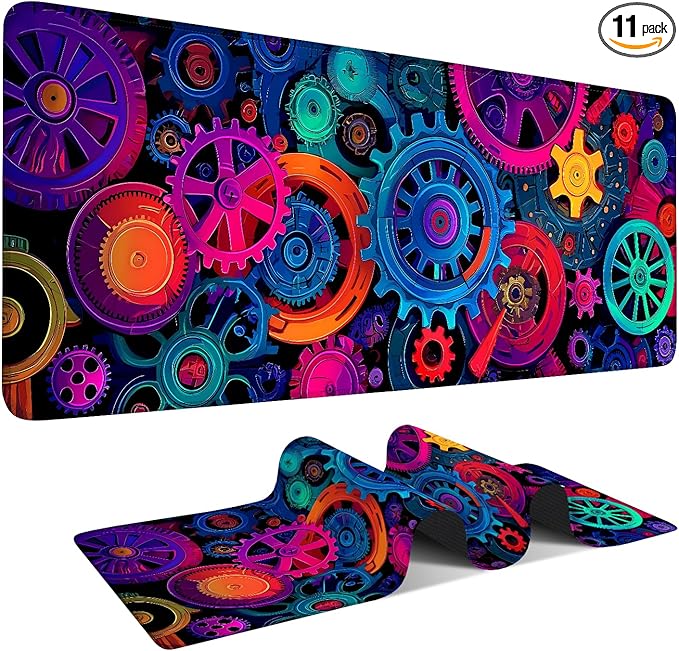 Bearing Extended Gaming Mouse Pad 31.5x11.8inches Large Desk Mat Anti-Slip Rubber Base & Durable Stitched Edges for Gamers Smooth Mouse Writing Surface for Desk Office/Home