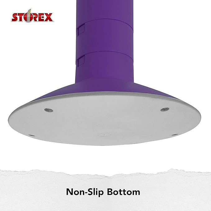 Storex Wiggle Stool – Active Flexible Seating for Classroom and Home Study, Adjustable 12-18 Inch Height, Violet (00307U01C)